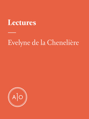 cover image of Les lectures d'Evelyne de la Chenelière